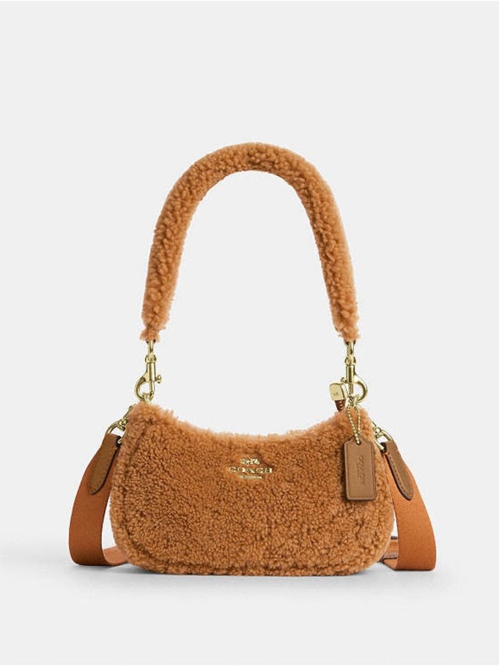 Coach Teri Mini Crossbody Bag In Shearling NWT - Picture 13 of 14